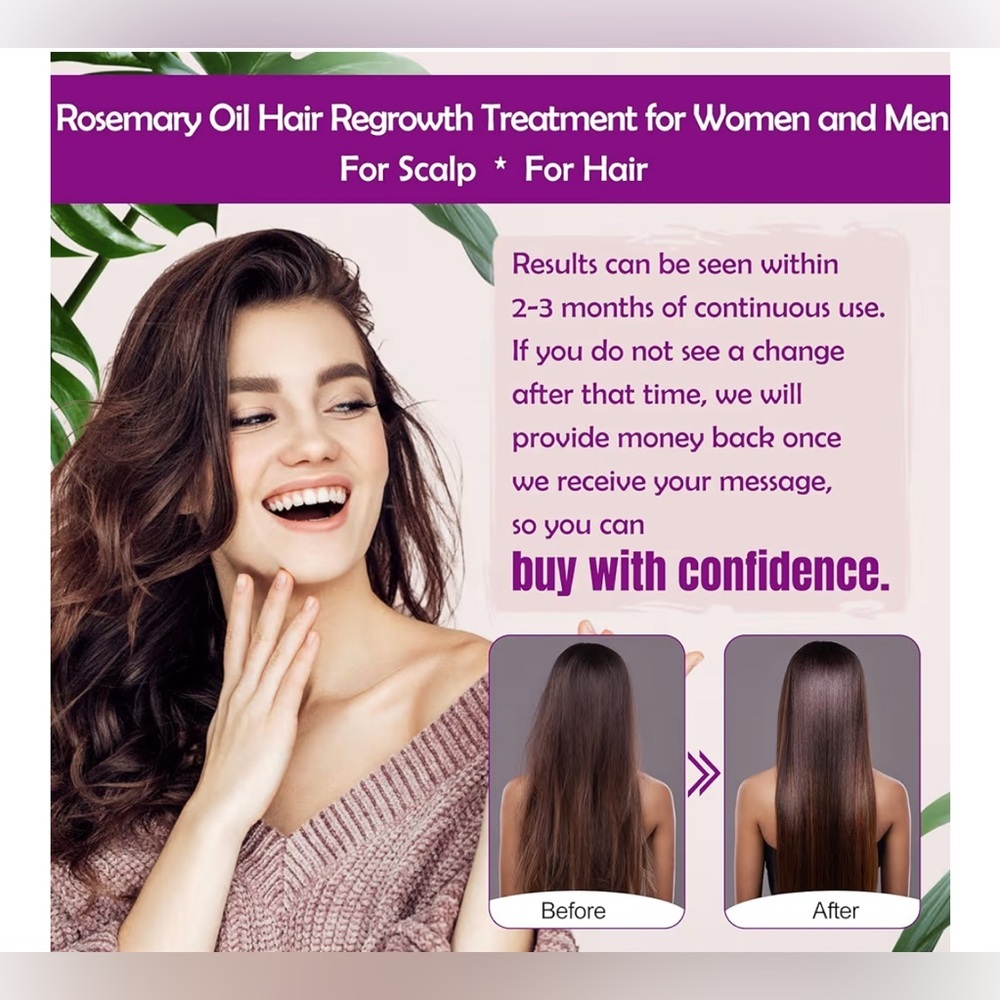 Rosemary Hair Growth Serum and Spray - Purple - Picture 2 of 3